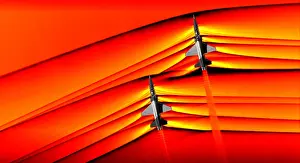 Boom: Schlieren View of Supersonic Aircraft