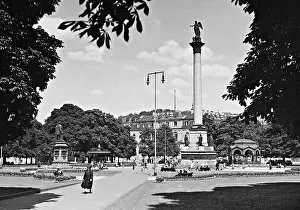 Concordia: Schlossplatz with the Jubilee Column in Stuttgart, 1939