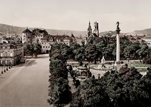 Schloss: Schlossplatz, Stuttgart Mitte, Neues Schloss, Germany