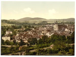 Schmalkalden: Schmalkalden, with Roteberg and Steinkopf, Thuringia, German