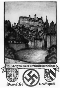 Telegram: Schmuckblatttelegramm (special telegram) of the Reichspo