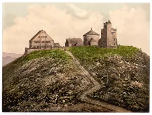 Riesengebirge: The Schneekoppe and Observatory, Riesengebirge, Germany