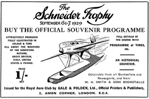 Polden: Schneider Triophy Official Souvenir Programme 1929