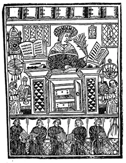 1509: SCHOLAR WITH HIS BOOKS