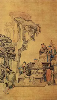 Calligraphy: Scholar Teaches Outside