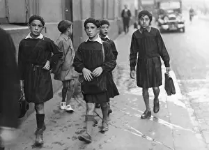 Ile De France: School boys in Paris, 1935