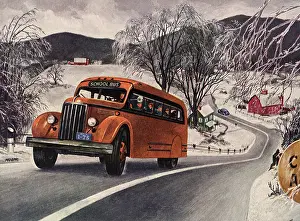Perfectly: School Bus on the Road