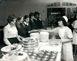 Roughly: School cafeteria, Islington, North London