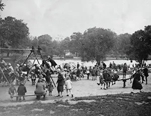 Playgrounds: School children play in Hyde Park - About