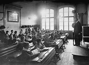 Recognition: School class at Koellnischen High School in Berlin, 1914