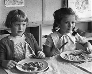 Napkin: School dinner at Hallfield School, Paddington