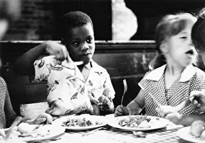 Dinners: School dinner at St John's School, Kilburn