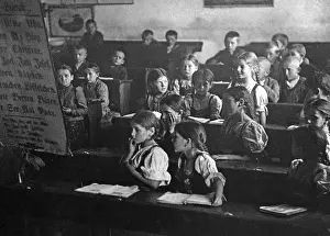Spis: School lessons in the Spis, 1930