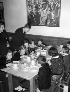 Festivals: School lunch, 1938