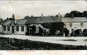 Clitheroe: School & Post Office, Newton-in-Bowland, Lancashire