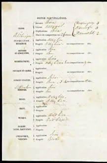 Grades: SCHOOL REPORT / INSIDE