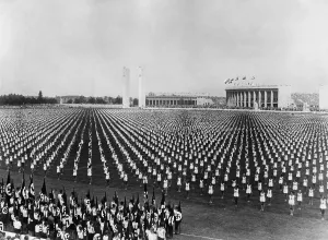 Reichssportfeld: School sporting event on the Maifeldin Berlin, 1936