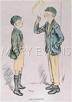 Underage: SCHOOLBOYS SMOKING