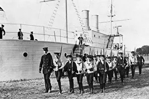 Paramilitary: Schoolchildren exercising, 1913