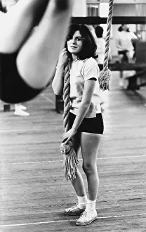 Pinner: Schoolgirls in the gym, Pinner, Middlesex