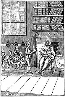 Schoolmaster: Schoolmaster and his pupils. 18th century