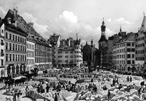 Marienplatz: The Schrannenplatz in Munich