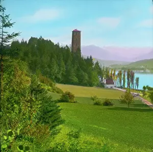 Pellet: Schrotturm tower at Lake W?rth