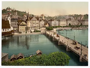Schweizerhof: The Schweizerhof Quay, and New Bridge, Lucerne, Switzerland