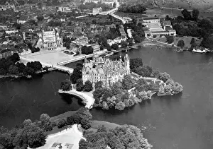Semper: The Schwerin Castle on the Castle Island, circa 1930s