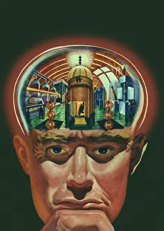 Man S: Sci Fi - Lab Inside Man's Head