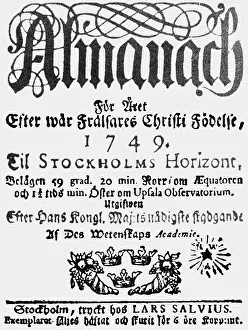 Encyclopedias: science, encyclopedias, Almanac of the Swedich