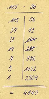 Multiplication: science, mathematics, elementary arithmetic