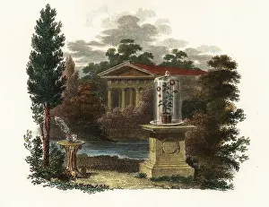 Transpiration: Scientific inventions of Stephen Hales in a garden