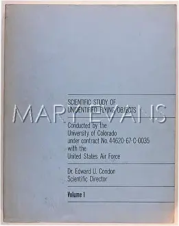 Condon: Scientific Study of Unidentified Flying Objects, book cover