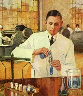 Pours: Scientist in Lab