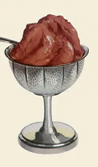 Desserts: Scoop of Chocolate Ice Cream