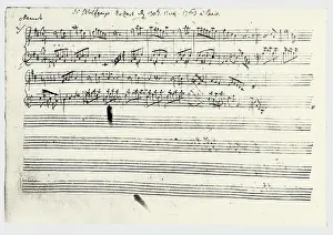 Minuet: A score by W. A. Mozart