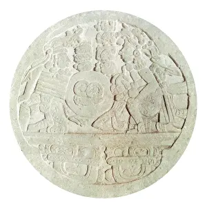Tuff: Scoreboards in volcanic tuff (diameter 73cm) intended
