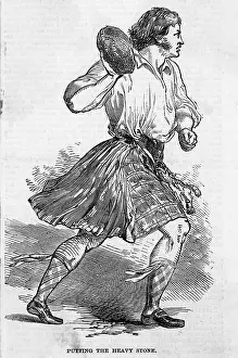 Kilted: SCOTSMAN THROWS STONE
