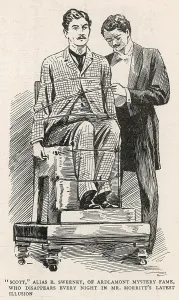 Illusions: Scott, alias Sweeney, in an illusion