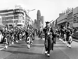 Borderers: Scottish battalion at parade in Berlin