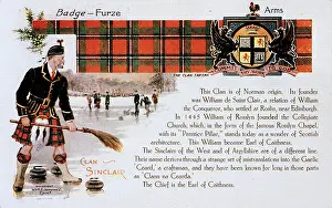 Sporran: Scottish tartan -- Sinclair Clan