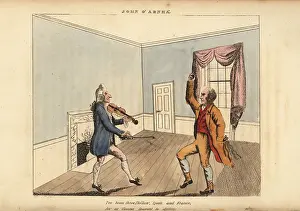 Beattie: Scottish traveller dancing a jig with a violinist