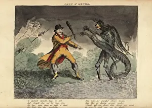 Beattie: Scottish traveller John o Arnha fighting a Kelpy