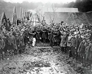 Kilts: Scottish troops on New Year's Day, WW1