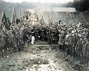 Kilts: Scottish troops on New Year's Day, WW1