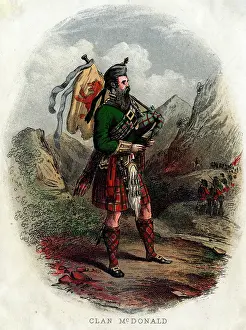 Kilt: Scottish Types - Bagpipes, Clan McDonald