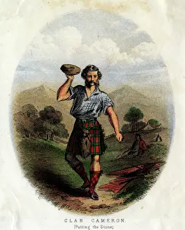 Kilt: Scottish Types - Putting the Stone, Clan Cameron