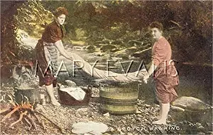 Wringing: SCOTTISH WASHING DAY