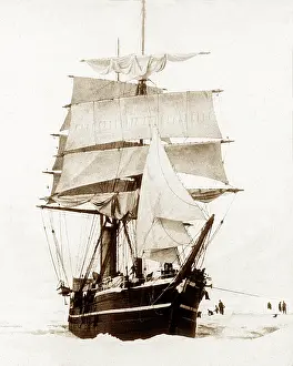 Scott's Antarctic Expedition Terra Nova in Pack Ice